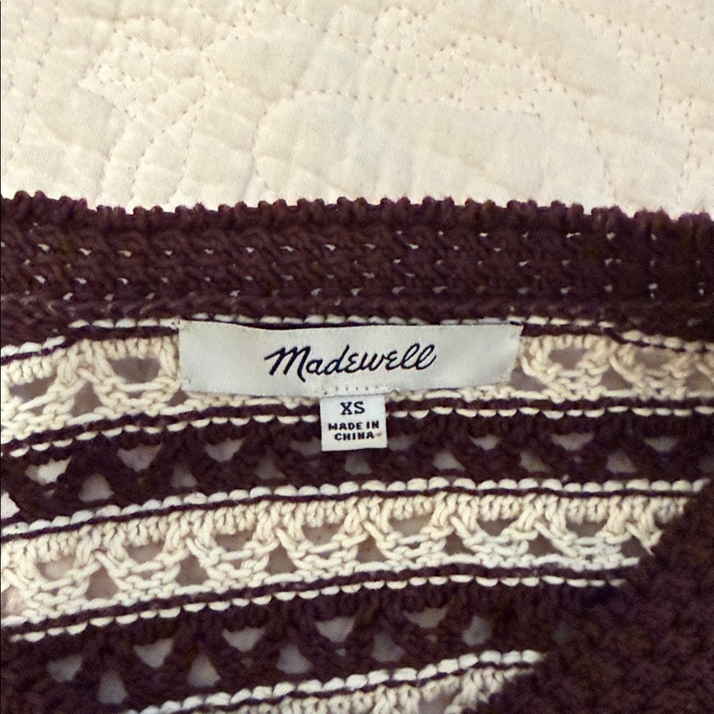 Madewell Open-Stitch Crewneck Sweater - Picture 8 of 9
